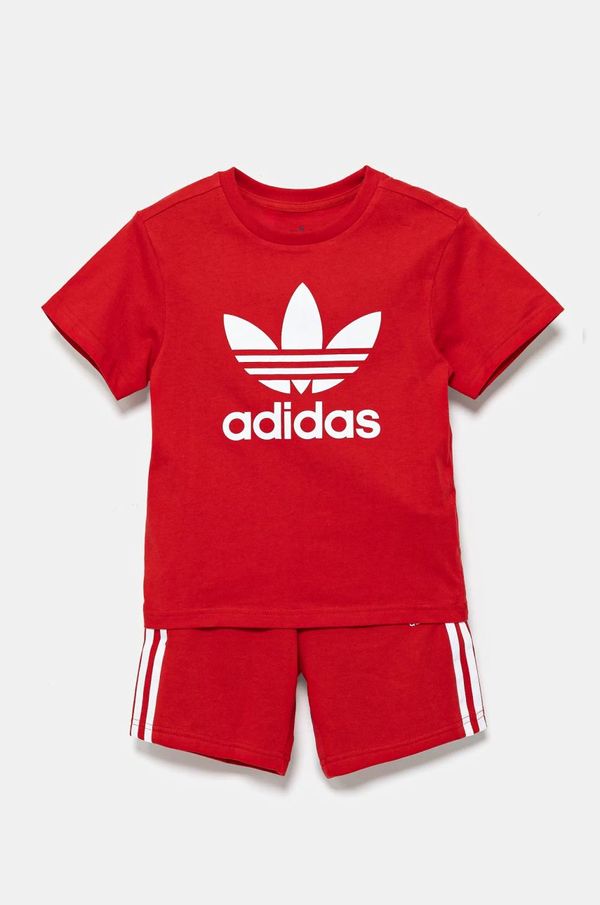 adidas Originals Otroški komplet adidas Originals rdeča barva, JC9156