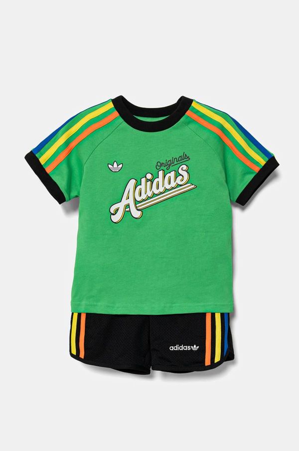 adidas Originals Otroški komplet adidas Originals zelena barva, JC5885
