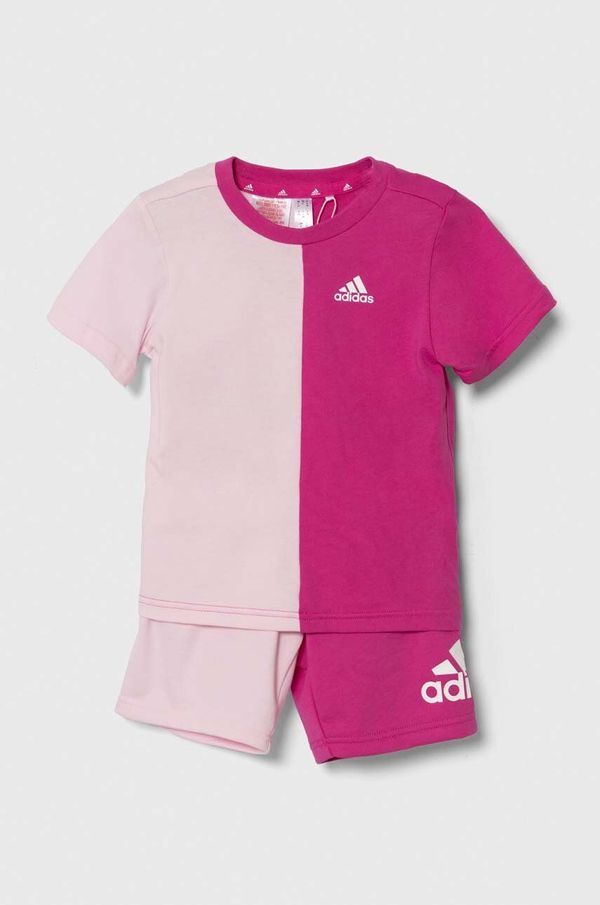 adidas Otroški komplet adidas roza barva