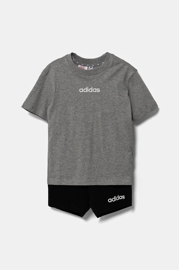 adidas Otroški komplet adidas siva barva, JC9752