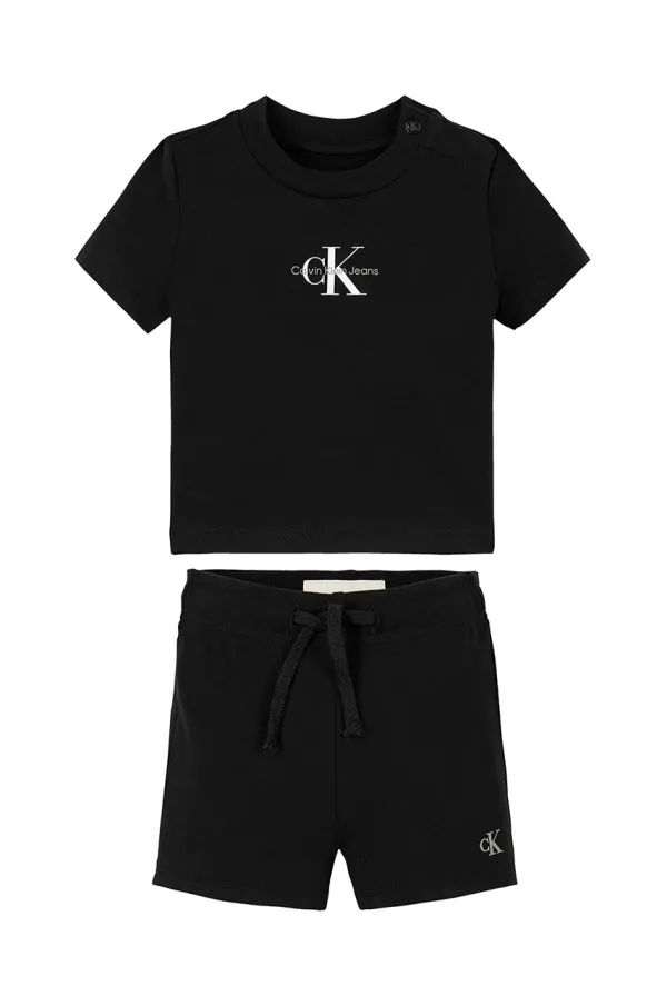 Calvin Klein Jeans Otroški komplet Calvin Klein Jeans črna barva, IN0IN00319