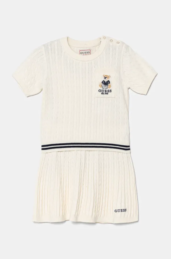 Guess Otroški komplet Guess bež barva, K5RG04 Z37L1