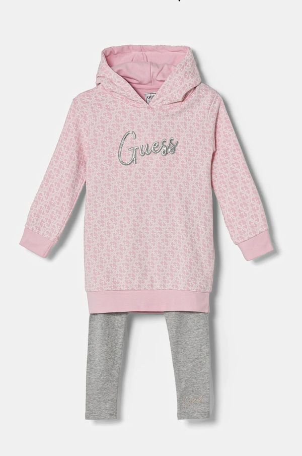 Guess Otroški komplet Guess roza barva, K5RG01 KA6R4