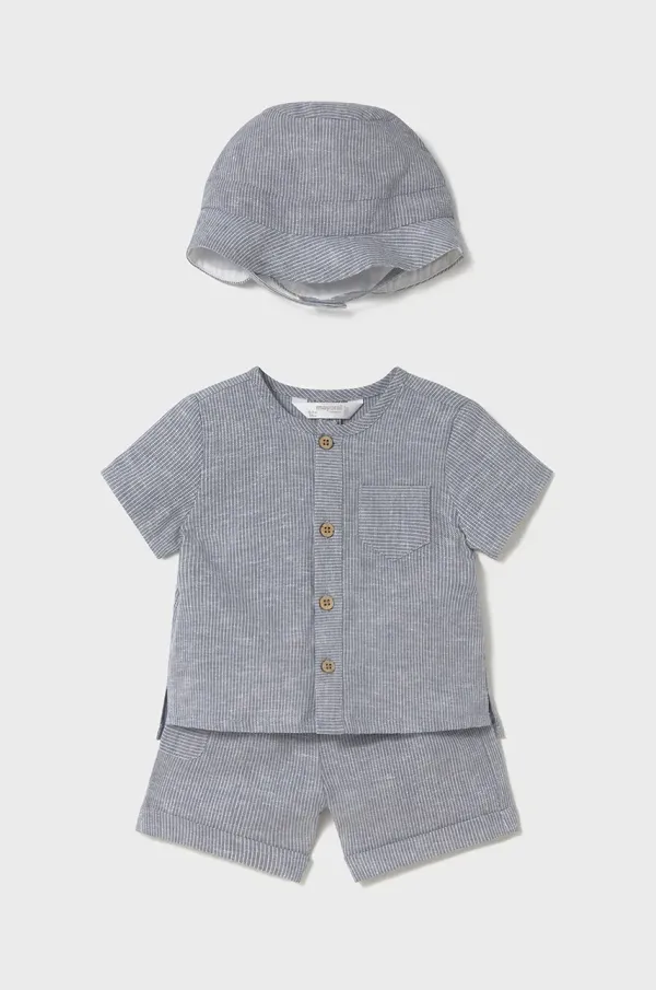 Mayoral Newborn Otroški komplet iz mešanice lanu Mayoral Newborn 1225