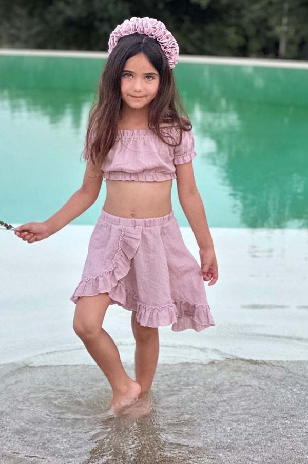 Jamiks Otroški komplet Jamiks roza barva