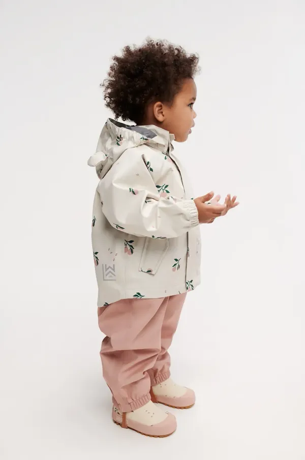 Liewood Otroški komplet Liewood Manu Rainwear Set oranžna barva, LW19910