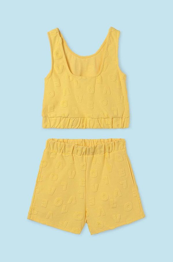 Mayoral Otroški komplet Mayoral rumena barva