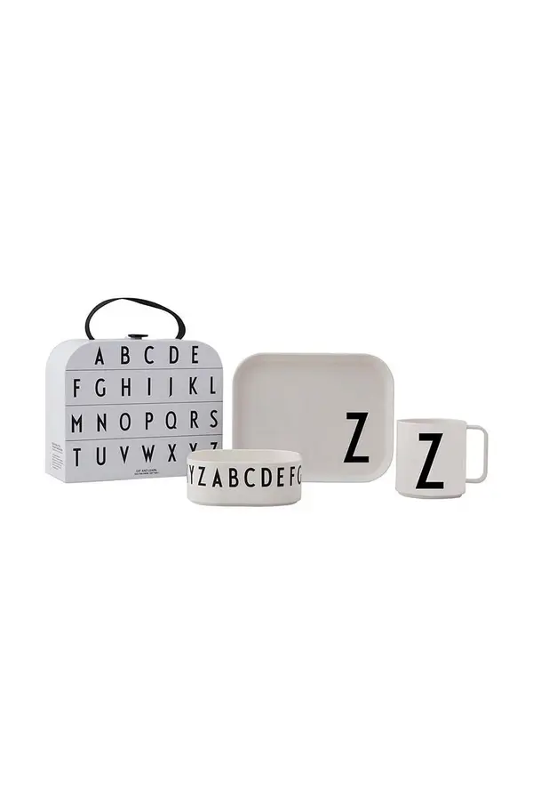 Design Letters Otroški komplet za zajtrk Design Letters Classics in a suitcase Z 4-pack