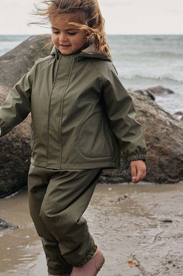 Konges Sløjd Otroški komplet za zaščito pred dežjem Konges Sløjd rjava barva