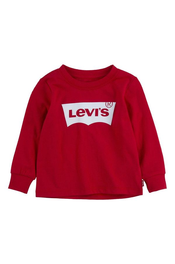 Levi's Otroški longsleeve Levi's rdeča barva