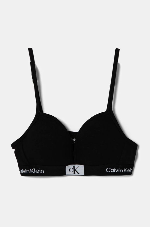 Calvin Klein Underwear Otroški modrček Calvin Klein Underwear črna barva, G80G800713