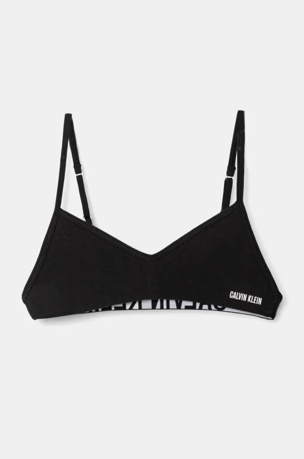 Calvin Klein Underwear Otroški modrček Calvin Klein Underwear črna barva, G80G800737