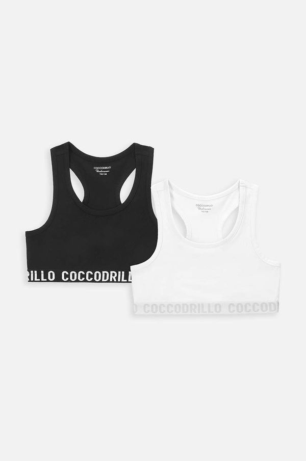 Coccodrillo Otroški modrček Coccodrillo 2-pack črna barva