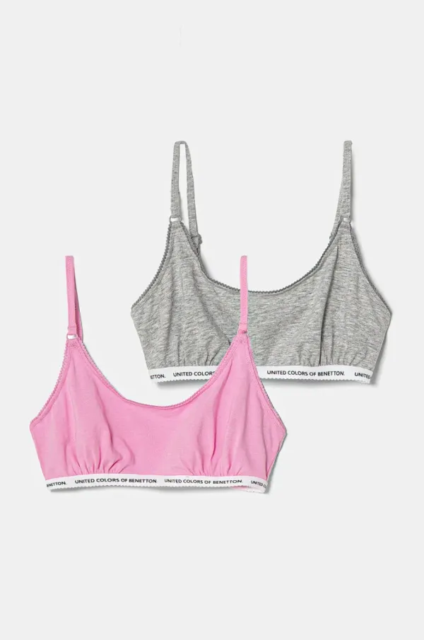 United Colors of Benetton Otroški modrček United Colors of Benetton roza barva, 3MC10R1IN