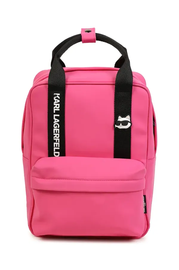 Karl Lagerfeld Otroški nahrbtnik Karl Lagerfeld roza barva, Z30555