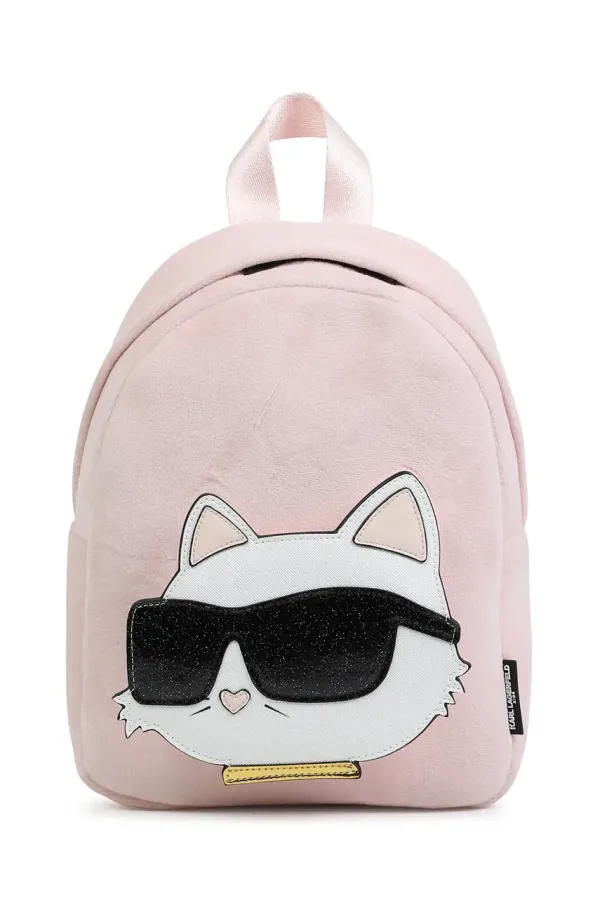 Karl Lagerfeld Otroški nahrbtnik Karl Lagerfeld roza barva, Z30567