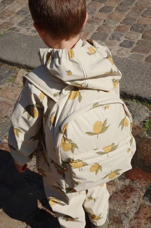 Konges Sløjd Otroški nahrbtnik Konges Sløjd RAINY KIDS BACKPACK MIDI bež barva, KS102580