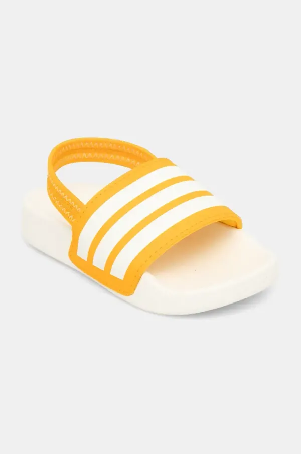 adidas Otroški natikači adidas ADILETTE ESTRAP bež barva, JR8355