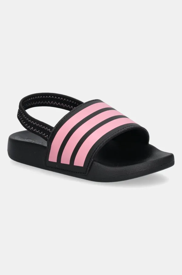 adidas Otroški natikači adidas ADILETTE ESTRAP črna barva, JR5330