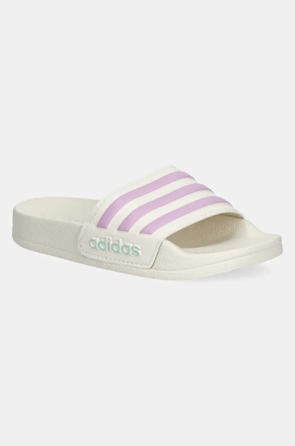 adidas Otroški natikači adidas ADILETTE SHOWER bež barva, JP5784