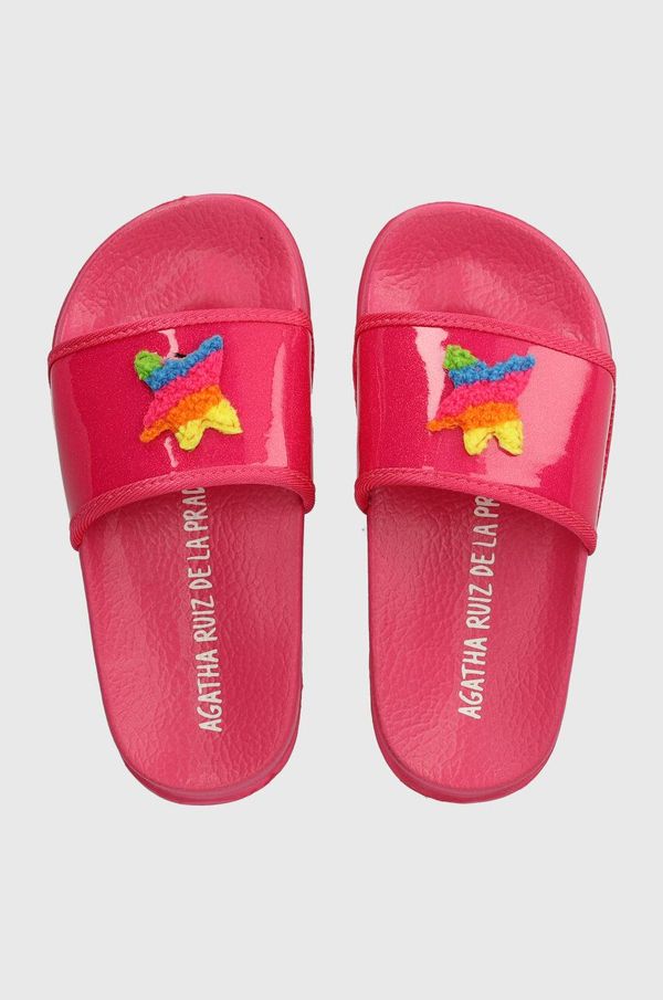 Agatha Ruiz de la Prada Otroški natikači Agatha Ruiz de la Prada roza barva