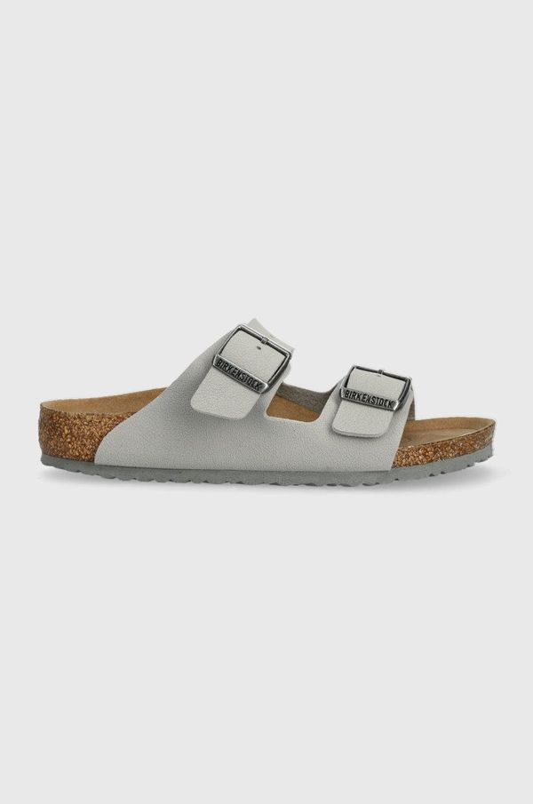 Birkenstock Otroški natikači Birkenstock Arizona Kids BFBC siva barva