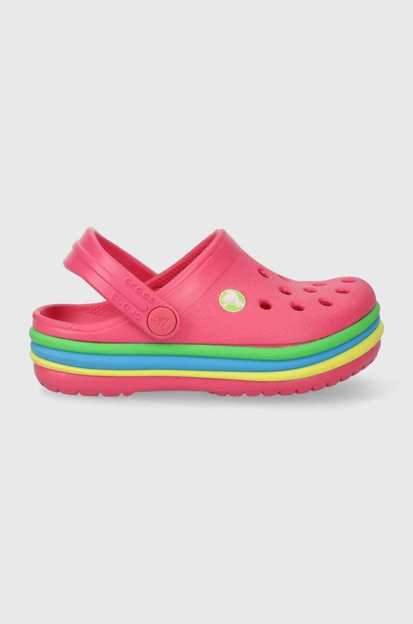 Crocs Otroški natikači Crocs 205205 roza barva