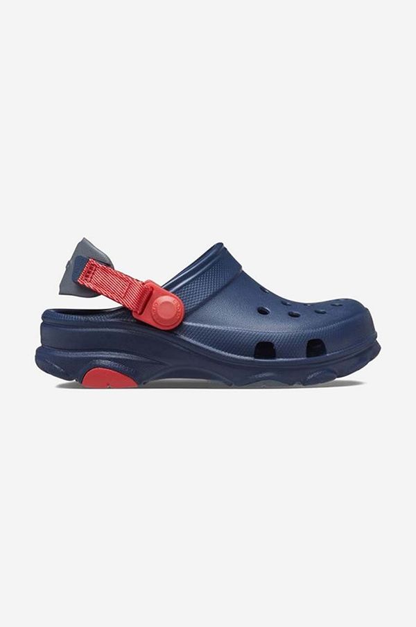 Crocs Otroški natikači Crocs Classic All Terain mornarsko modra barva