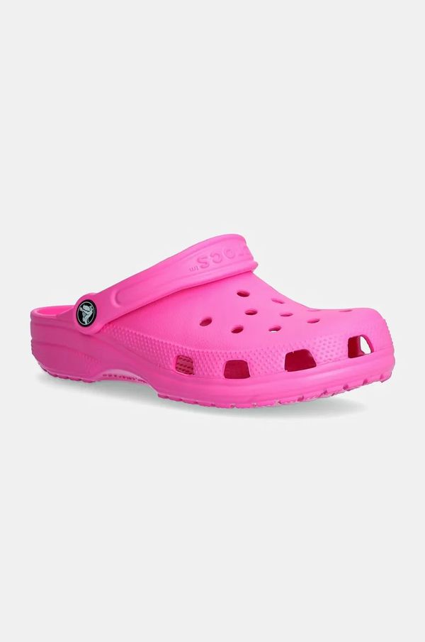 Crocs Otroški natikači Crocs CLASSIC CLOG roza barva, 206991.G