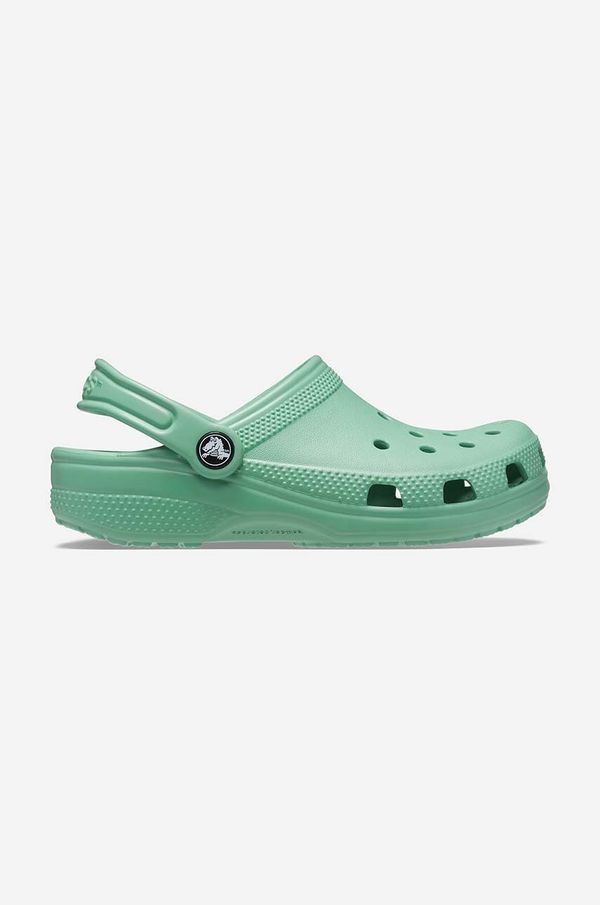 Crocs Otroški natikači Crocs Classic Kids Clog zelena barva