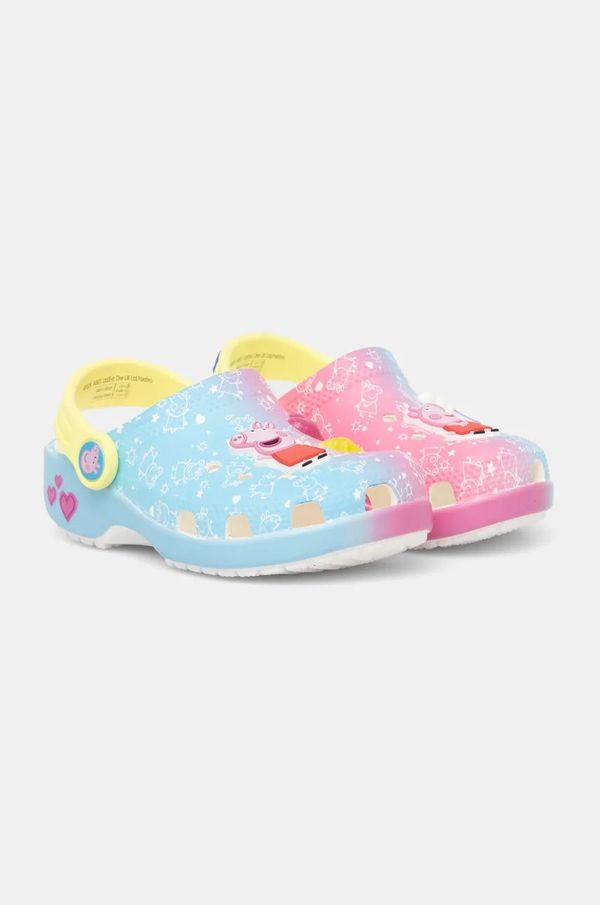 Crocs Otroški natikači Crocs CLASSIC PEPPA PIG CLOG roza barva, 210476