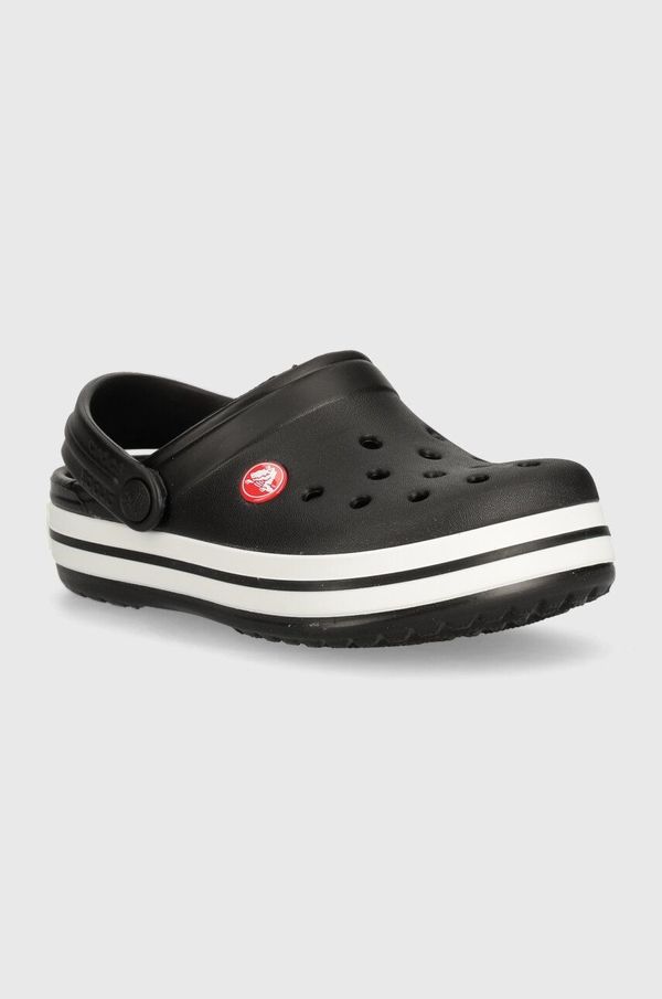 Crocs Otroški natikači Crocs CROCBAND CLOG črna barva