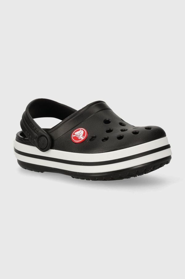 Crocs Otroški natikači Crocs CROCBAND CLOG črna barva