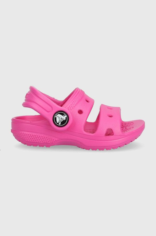 Crocs Otroški natikači Crocs roza barva