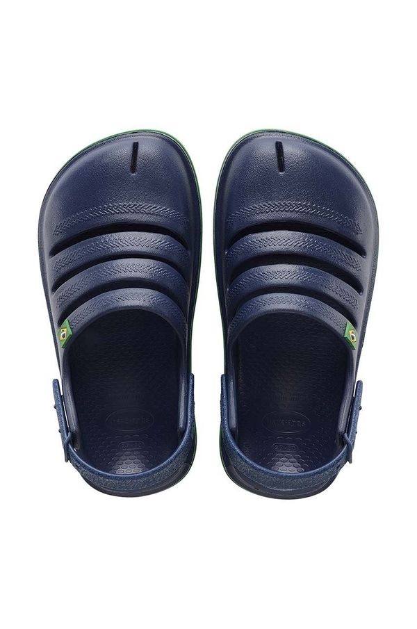 Havaianas Otroški natikači Havaianas KIDS CLOG BRASIL mornarsko modra barva