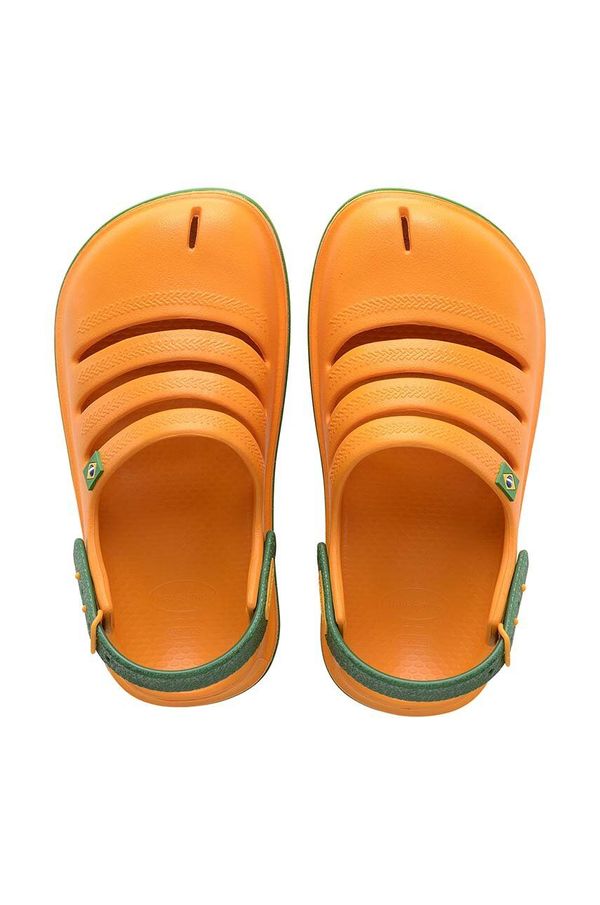 Havaianas Otroški natikači Havaianas KIDS CLOG BRASILP oranžna barva