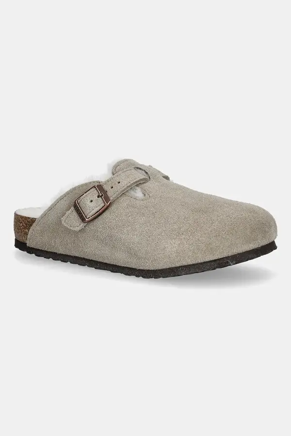 Birkenstock Otroški natikači iz semiša Birkenstock Boston