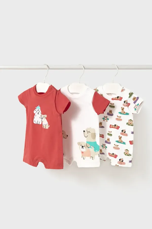 Mayoral Newborn Otroški pajac Mayoral Newborn 3-pack 1798