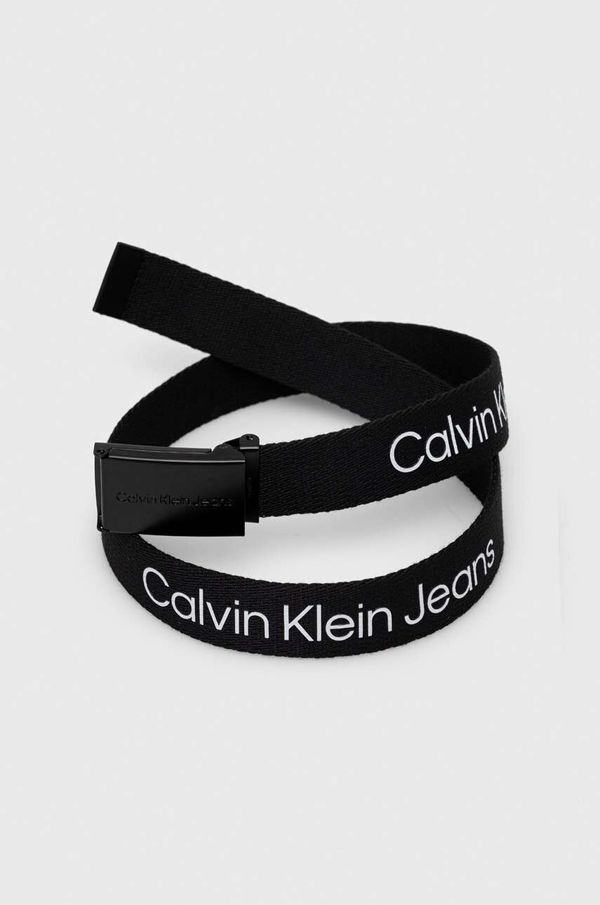 Calvin Klein Jeans Otroški pas Calvin Klein Jeans črna barva