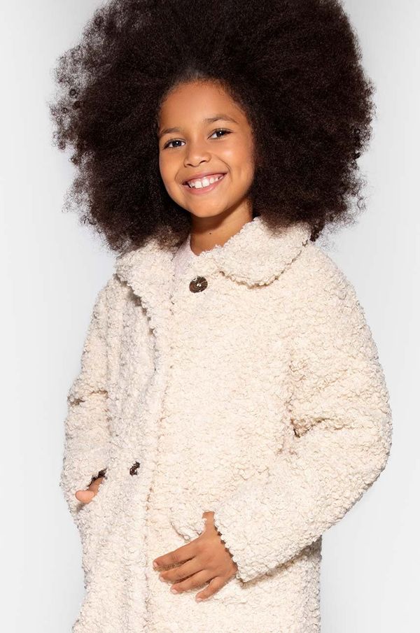 Coccodrillo Otroški plašč Coccodrillo bež barva