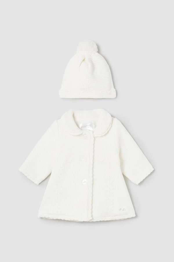 Mayoral Newborn Otroški plašč Mayoral Newborn bež barva, 2452