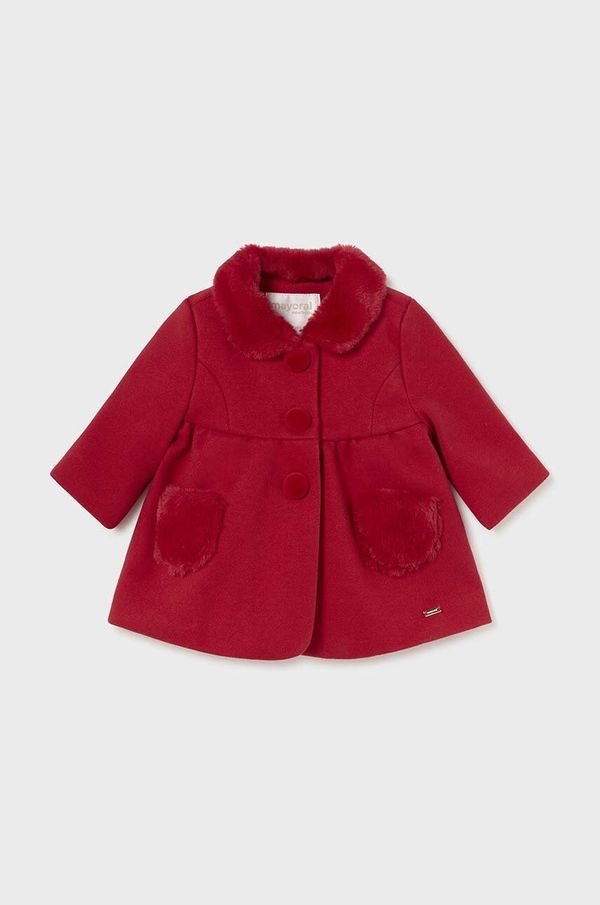 Mayoral Newborn Otroški plašč Mayoral Newborn rdeča barva, 2453