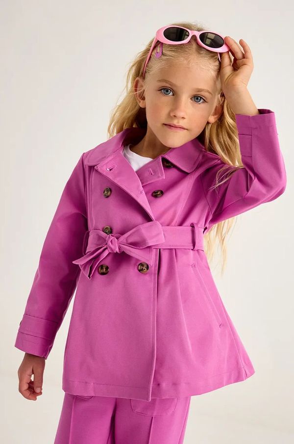 Mayoral Otroški plašč Mayoral roza barva, 3413