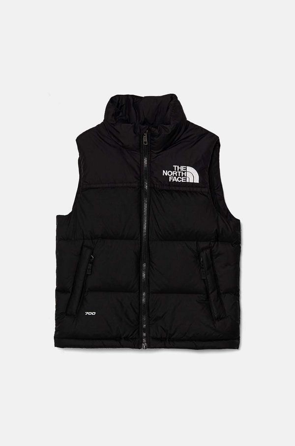 The North Face Otroški puhasti brezrokavnik The North Face TEEN 1996 RETRO NUPTSE VEST črna barva, NF0A8A4BJK31