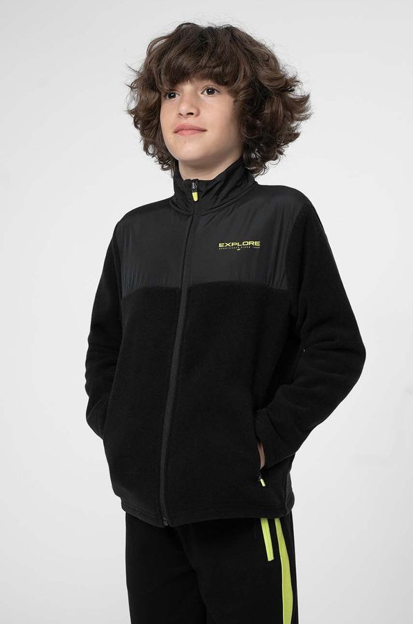4F Otroški pulover 4F črna barva