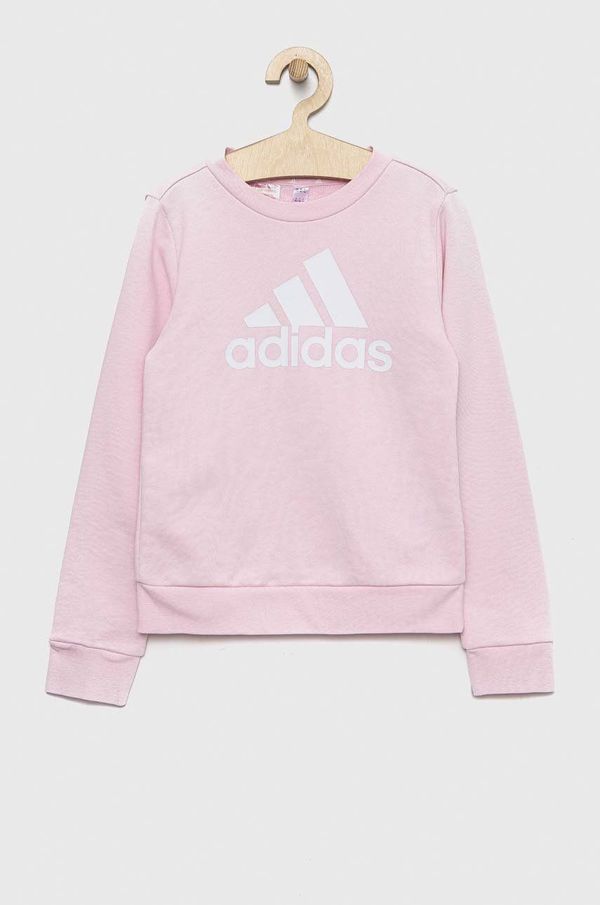 adidas Otroški pulover adidas G BL roza barva