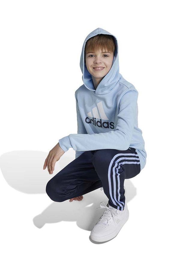 adidas Otroški pulover adidas U BL 2 HOODIE s kapuco, IX9554