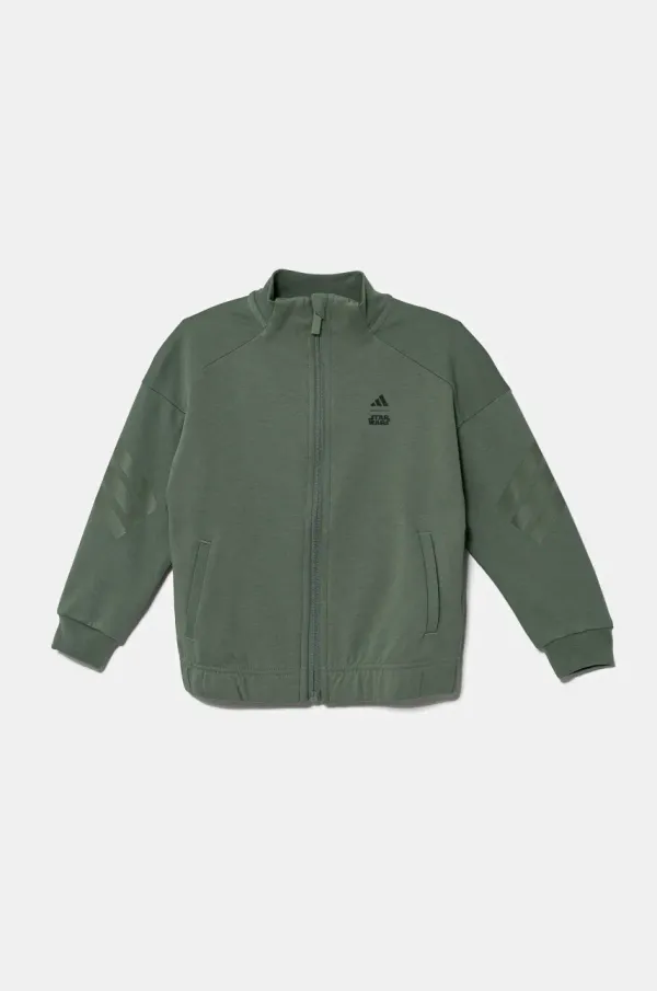 adidas Otroški pulover adidas zelena barva, JF3653