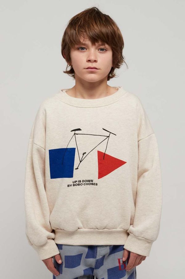Bobo Choses Otroški pulover Bobo Choses bež barva