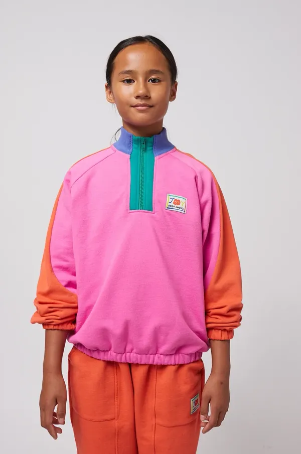 Bobo Choses Otroški pulover Bobo Choses Smiling roza barva, 125AC047